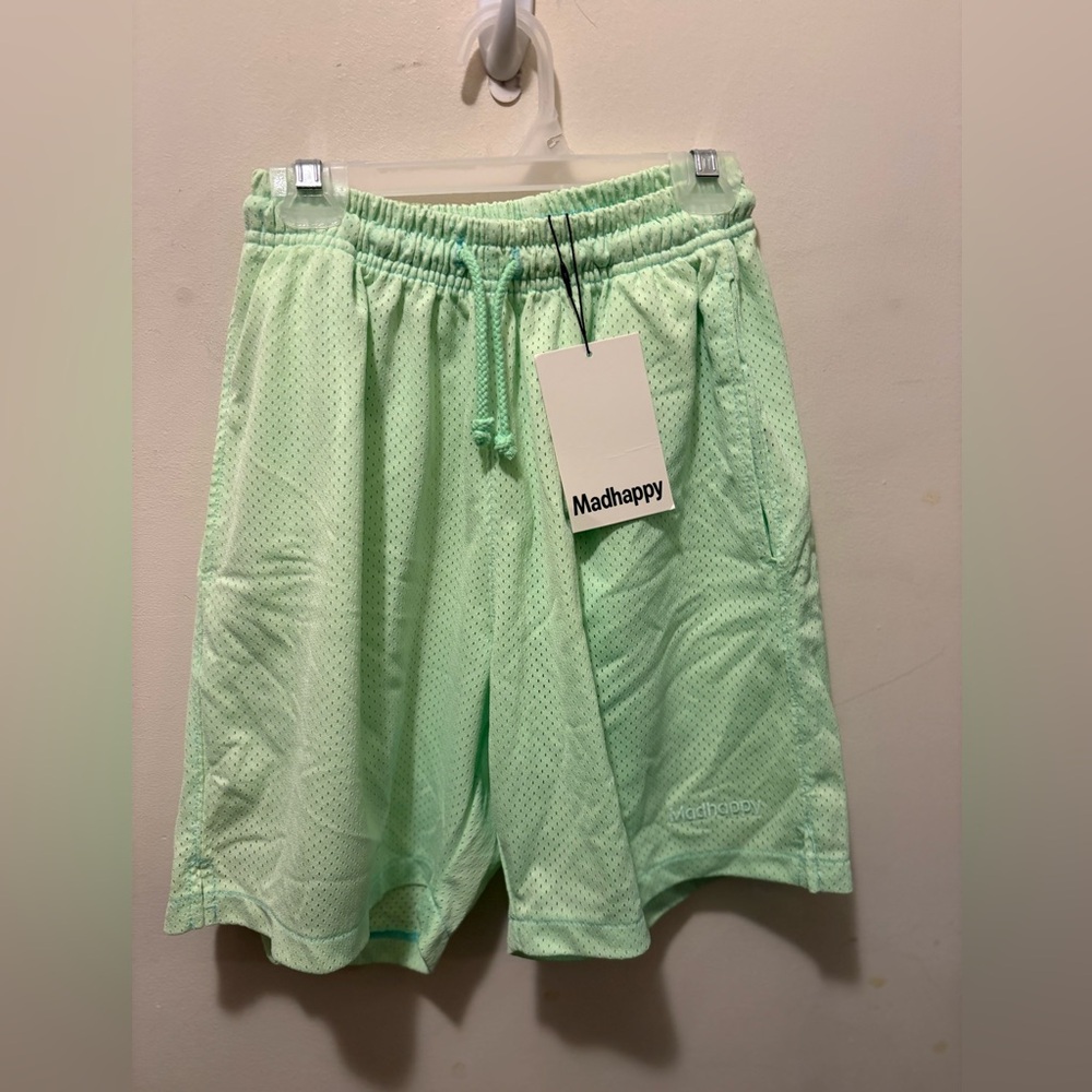 Madhappy NWT Light‎ Green Summer collection Mesh Shorts unisex XS